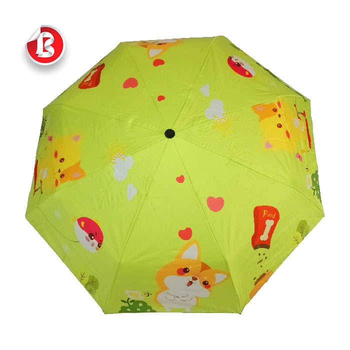 عکس اصلی چتر بچه گانه تاشو اتوماتیک طرح فانتزی کد 01