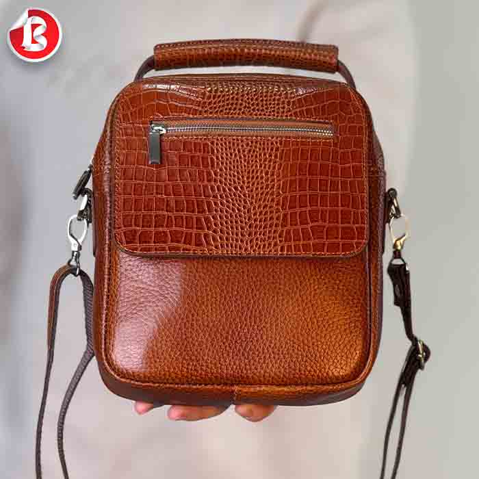 عکس شماره:7 , کیف دوشی چرمی مردانه کد C100