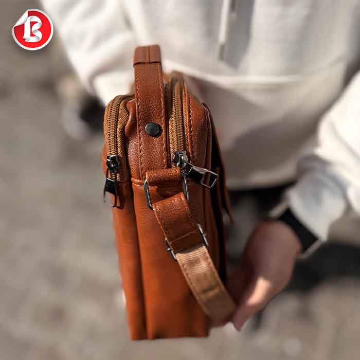 عکس شماره:5 , کیف رو دوشی مردانه چرمی کد 507