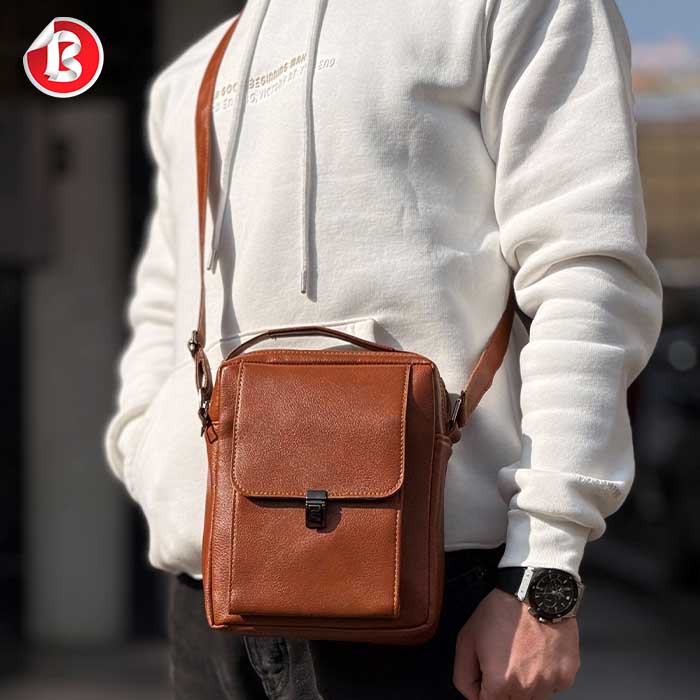 عکس اصلی کیف رو دوشی مردانه چرمی کد 507