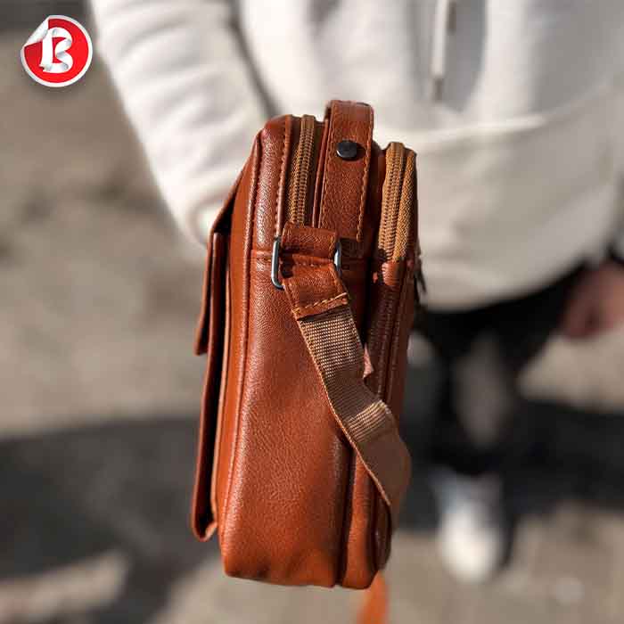 عکس شماره:1 , کیف رو دوشی مردانه چرمی کد 507