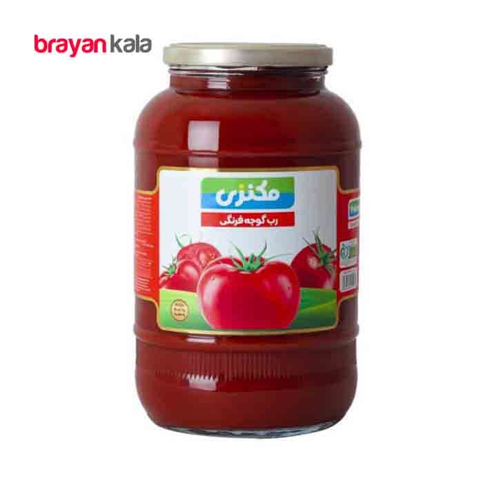 عکس اصلی رب گوجه فرنگی مکنزی شیشه ای مقدار 1.5 کیلوگرمی